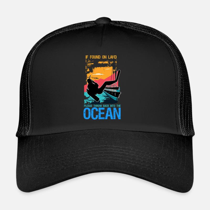 Diver diving saying gift Trucker Cap