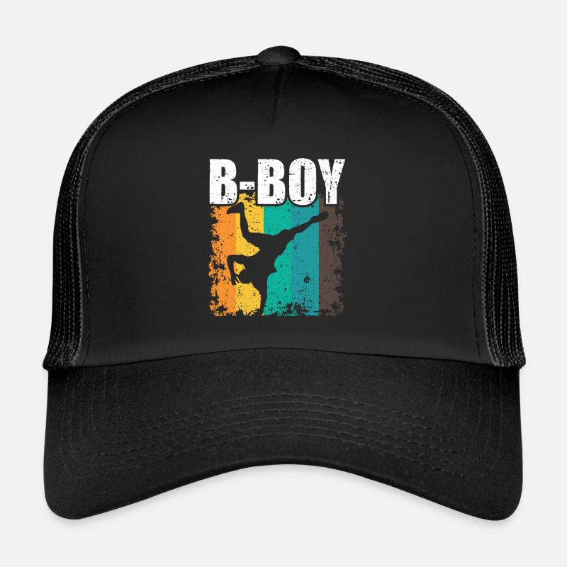 B-Boy Breakdance Enfants Breakdance - Casquette trucker  - noir/noir