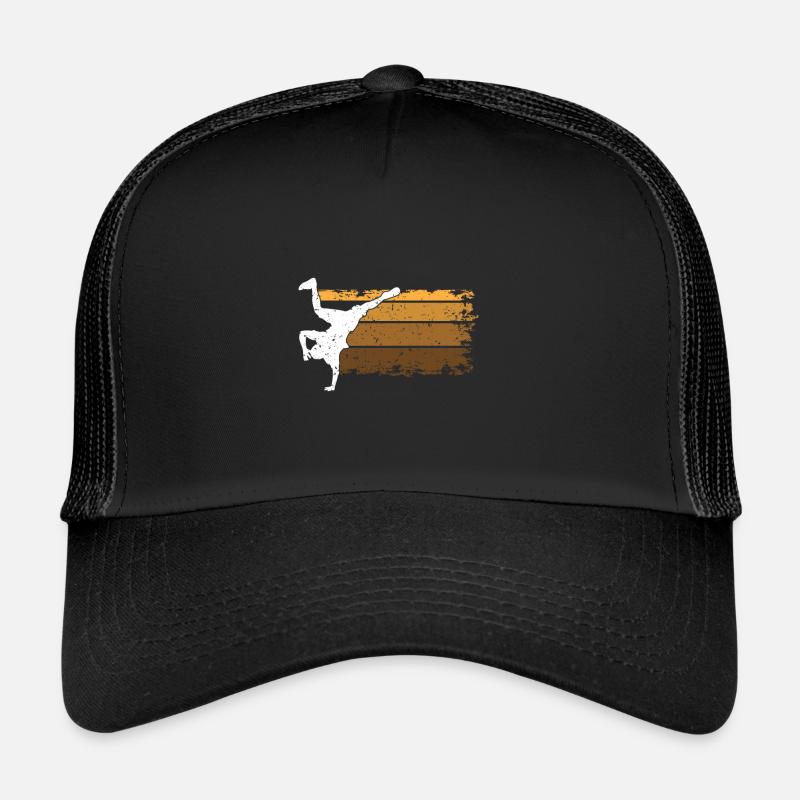 Breakdance Kinder - Trucker Cap - Schwarz/Schwarz