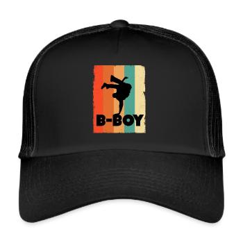 Breakdance kids - Trucker Cap - black/black - Front