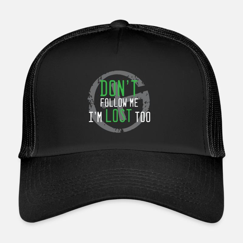 geocaching, cache, gps, geocache, geocacher, logbu - Trucker Cap - Schwarz/Schwarz