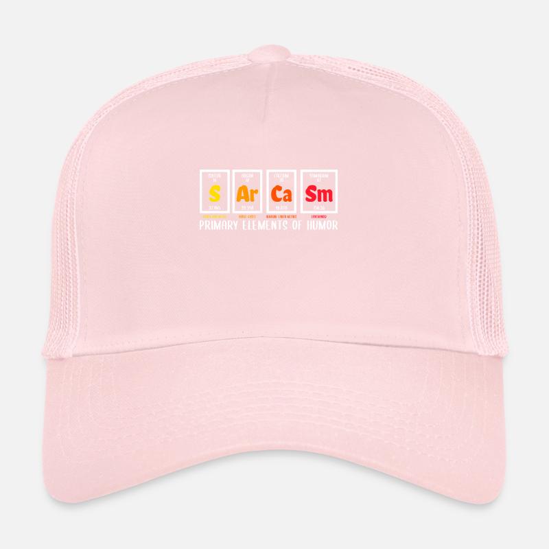 Éléments primaires du sarcasme de la science de l'humour Casquette trucker 