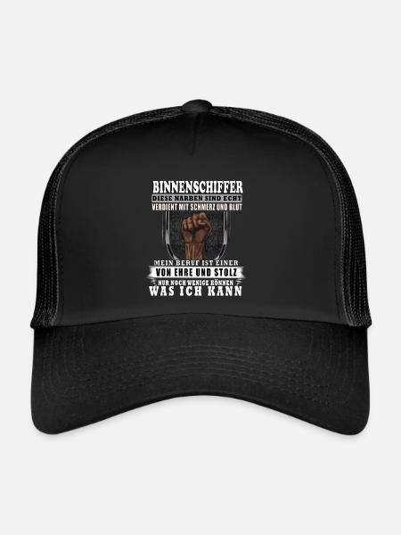 Binnenschiffer - Trucker Cap - Schwarz/Schwarz
