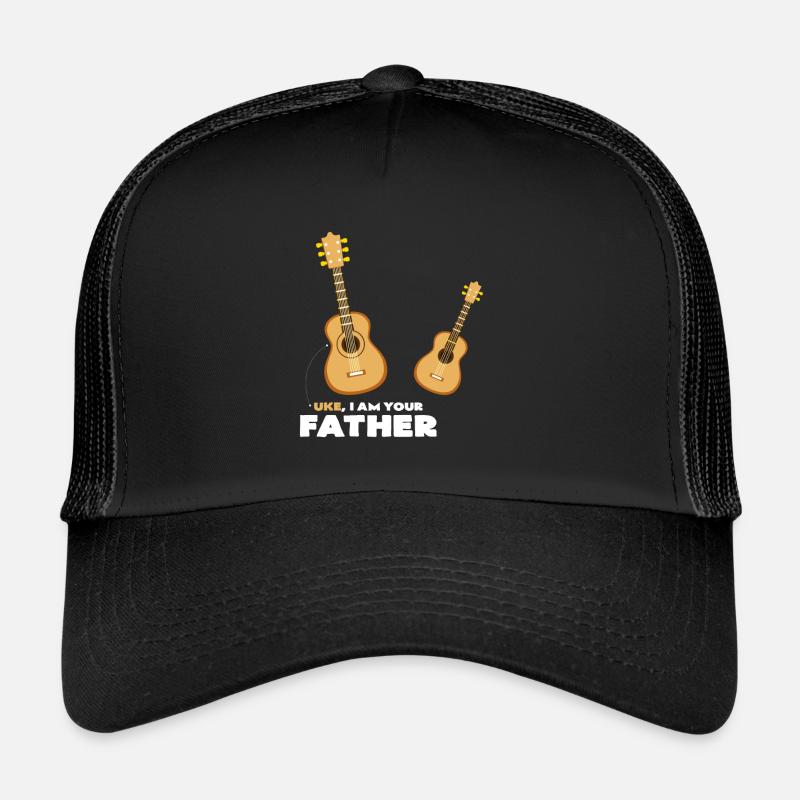 Ukulele and uke i am your father guitar idea - Trucker Cap - black/black