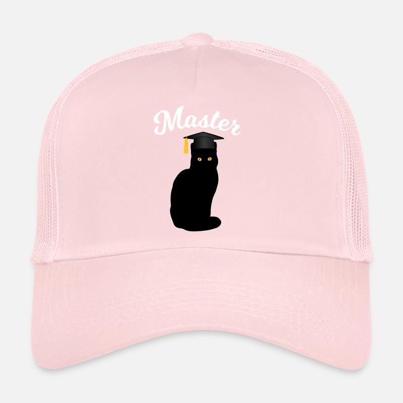 Master études chat Drôle de diplôme cadeau Casquette trucker 