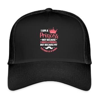 Vater Tochter - Trucker Cap - Schwarz/Schwarz - Vorne