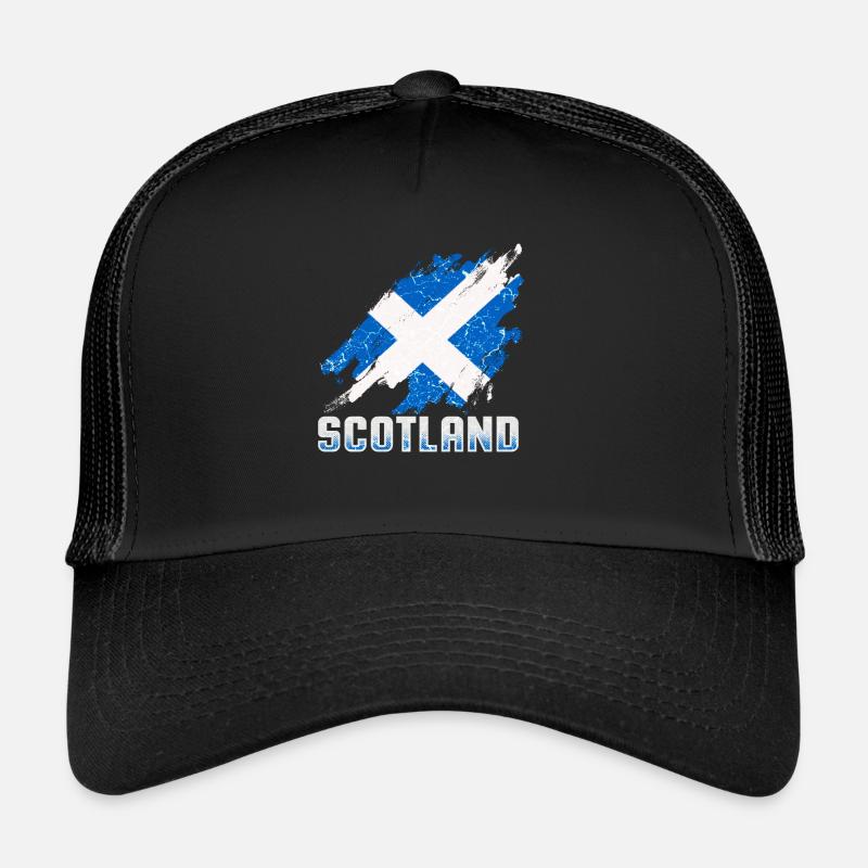 Drapeau de l'Écosse Armoiries écossaises Écossais Casquette trucker 