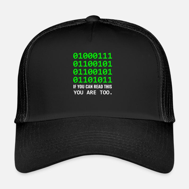 Geek in Binärcode Binär IT Informatiker & Nerd Trucker Cap