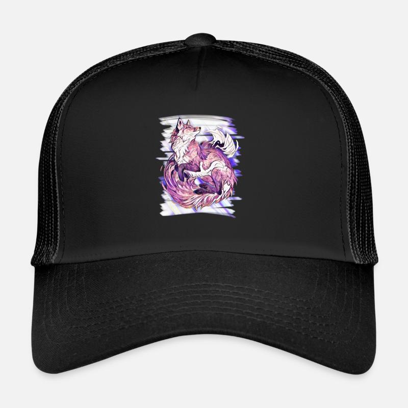 Renard - Casquette trucker  - noir/noir
