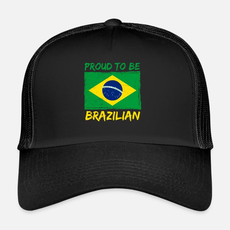 Drapeau brésilien fier - Brésil Casquette trucker 