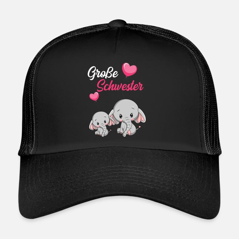 Große Schwester 2020 Elefant süßes Geschenk Trucker Cap