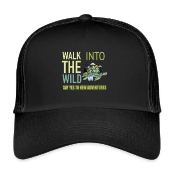 Terre d'aventure - Casquette trucker  - noir/noir - Devant