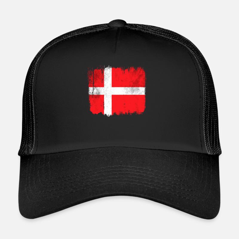 Drapeau danemark Casquette trucker 