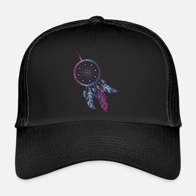 Attrape-rêves Indiens Dream dream plume Casquette trucker 