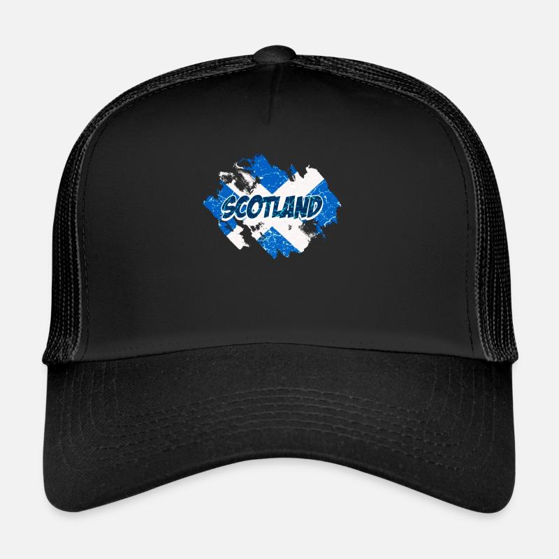Drapeau de l'Écosse Armoiries écossaises Écossais Casquette trucker 