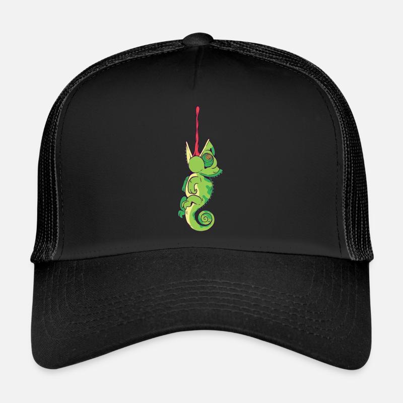 Caméléon - Casquette trucker - noir/noir