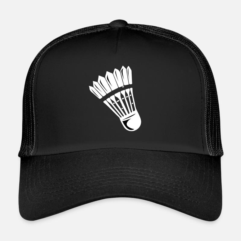 Federball, Badminton oder Speedball gestalte dein - Trucker Cap - Schwarz/Schwarz