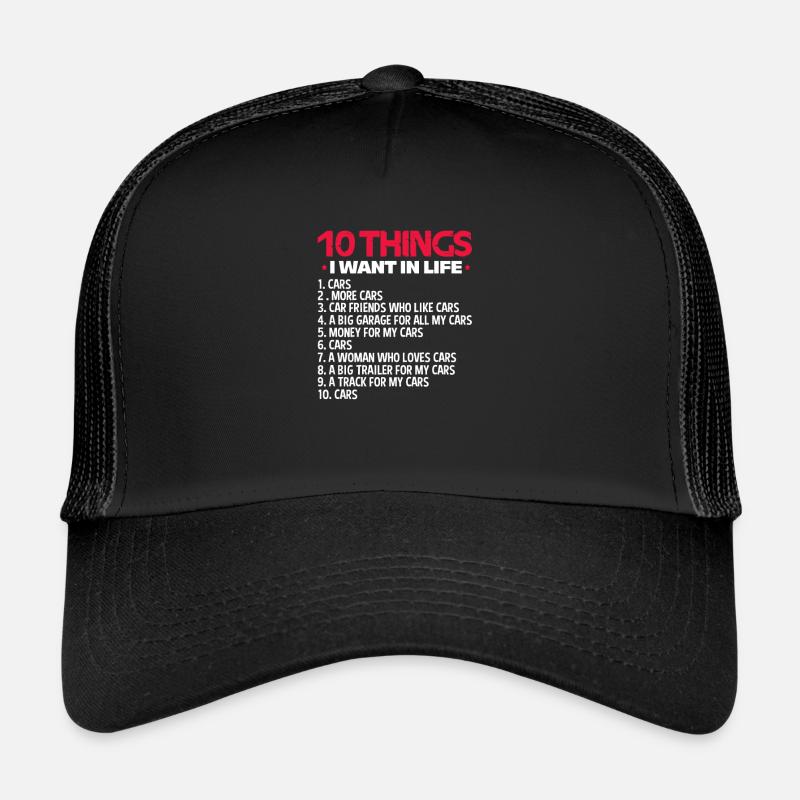 Kfz Mechaniker - Trucker Cap - Schwarz/Schwarz