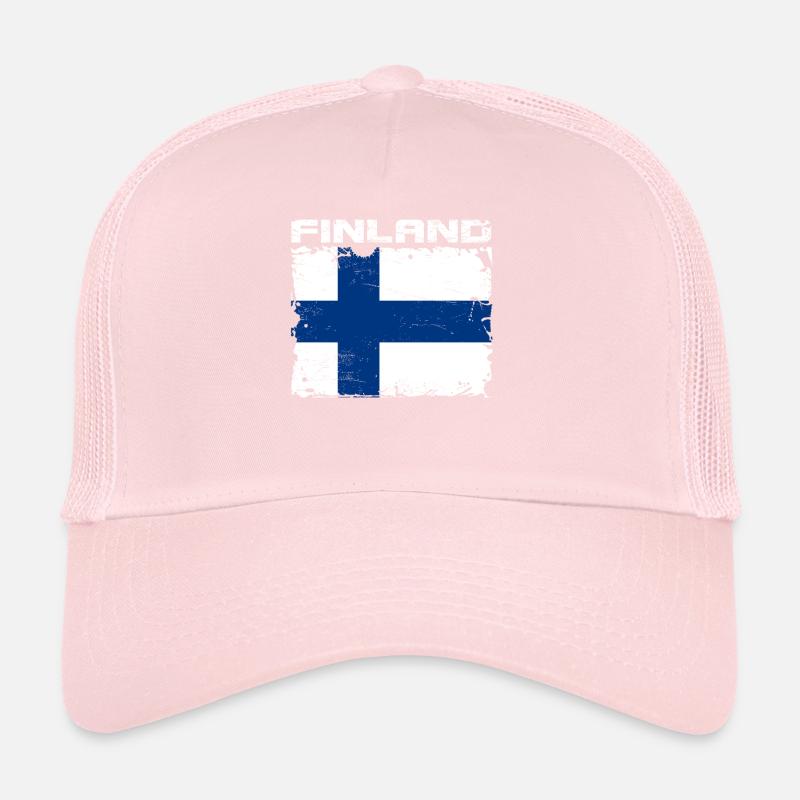 Drapeau de la Finlande Casquette trucker 