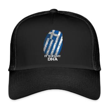Greece is in my DNA - Trucker Cap - black/black - Front