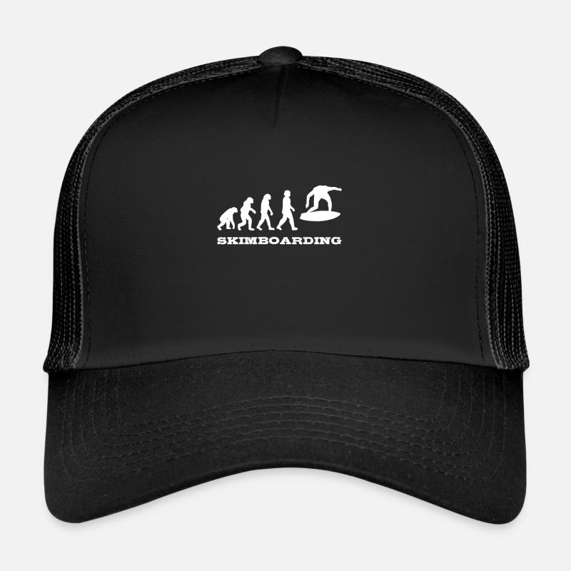 Skimboarding Evolution Skimboard Surfer Cadeau Casquette trucker 
