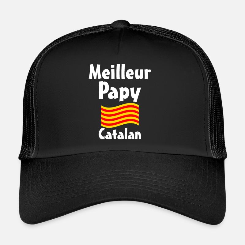 Meilleur Papy Catalan blanc Casquette trucker 
