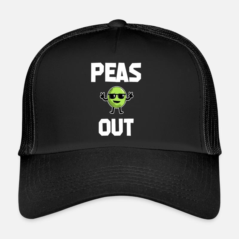 Peas Out – Peace Cool Pea Pun Trucker Cap