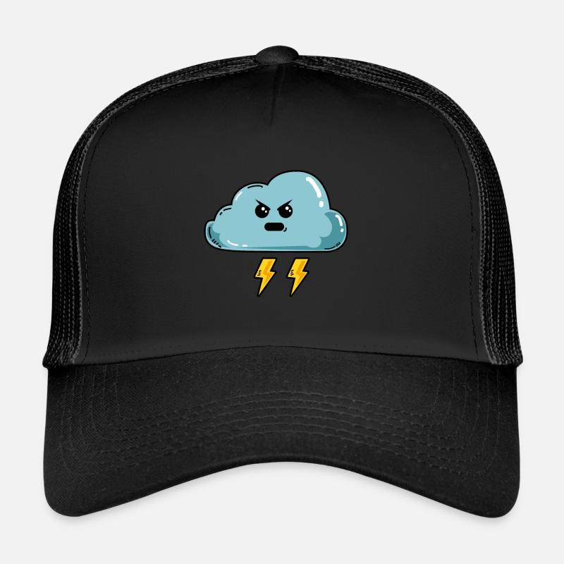 Nuages de nuages violents Tempêtes Casquette trucker 