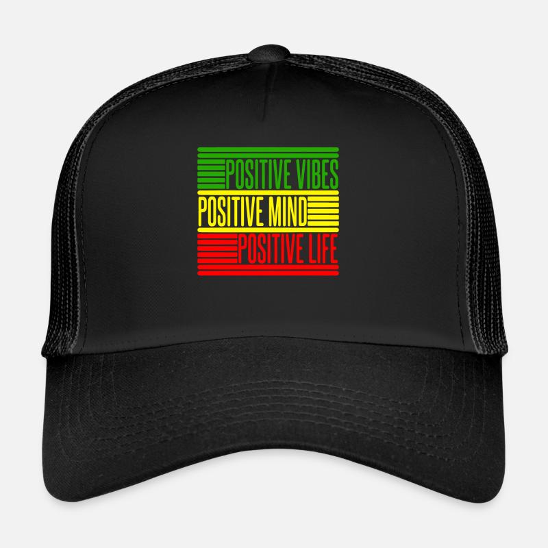 Reggae Reggea - Positive Vibes Mind Life Casquette trucker 