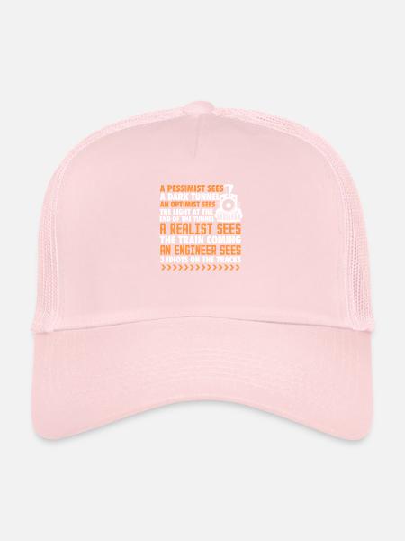 Model railway - Trucker Cap - pale pink - Front