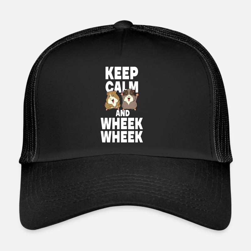 Keep Calm And Wheek Wheek Propriétaires de cobayes Casquette trucker 