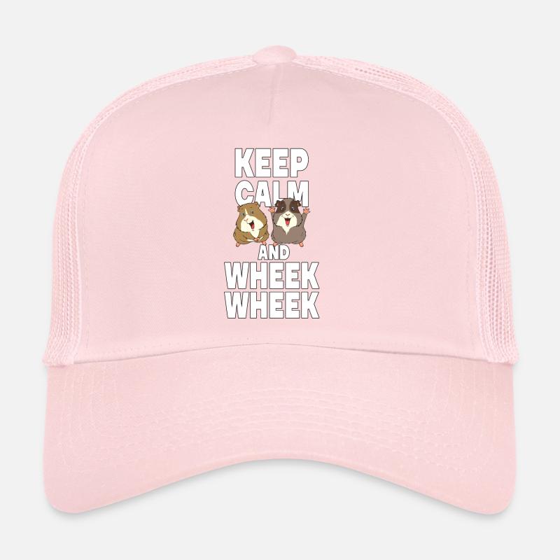 Keep Calm And Wheek Wheek guinea pig owners Trucker Cap