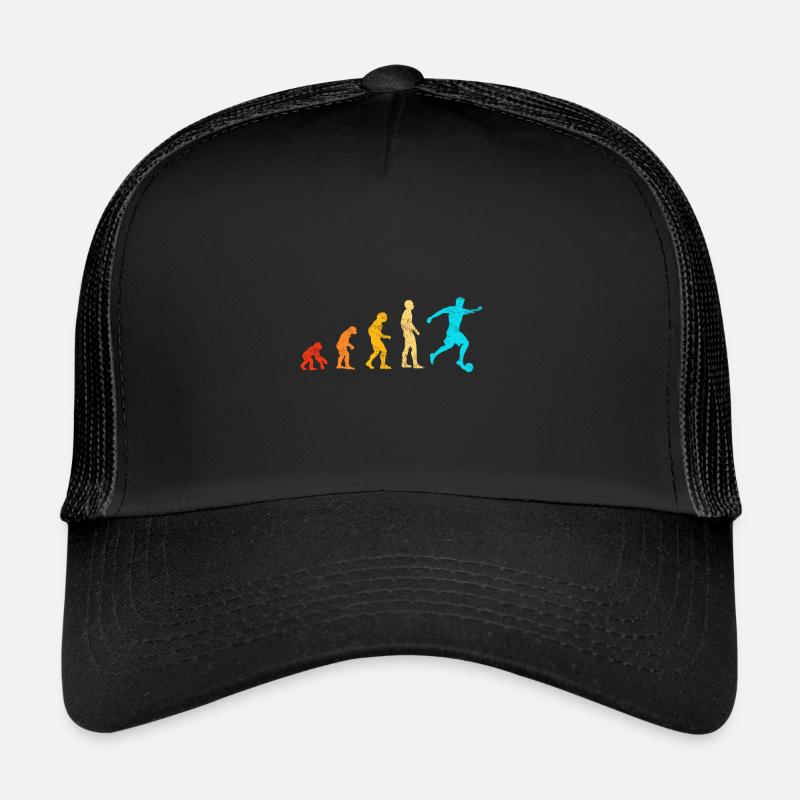 Football evolution - Trucker Cap - black/black