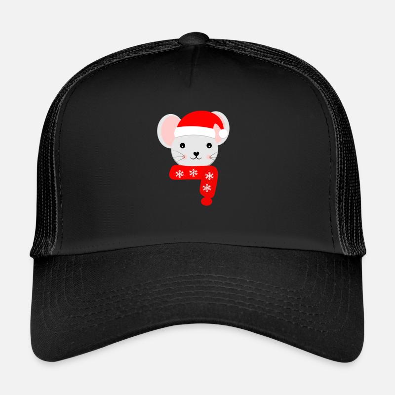 Souris de Noël à Noël Casquette trucker 