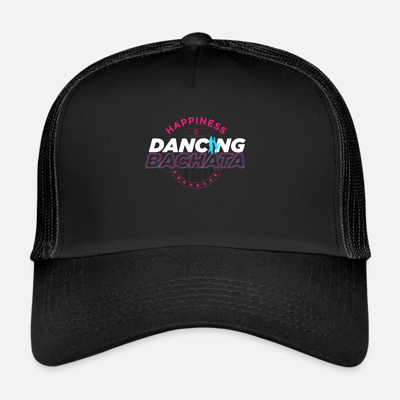 Bachata, Bachata bachata bday, tanz - Trucker Cap - Schwarz/Schwarz