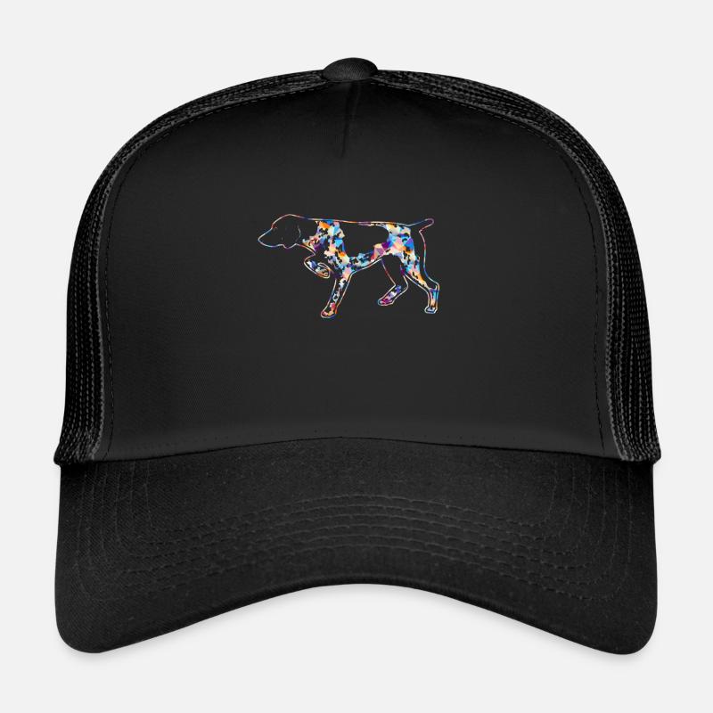 German Shorthaired Pointer - Trucker Cap - black/black