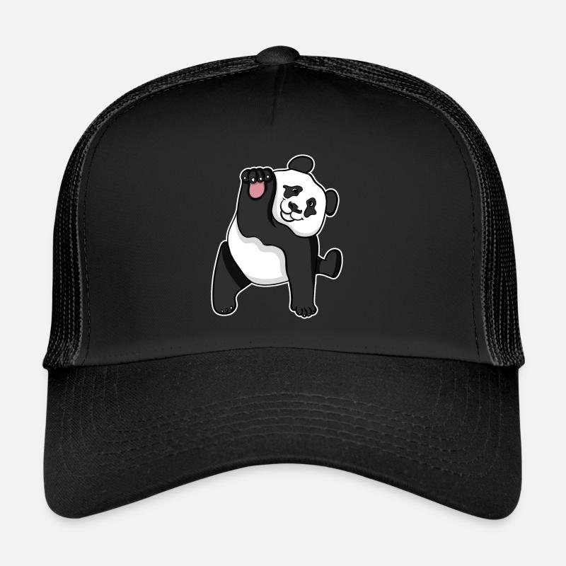 Panda - Trucker Cap - Schwarz/Schwarz
