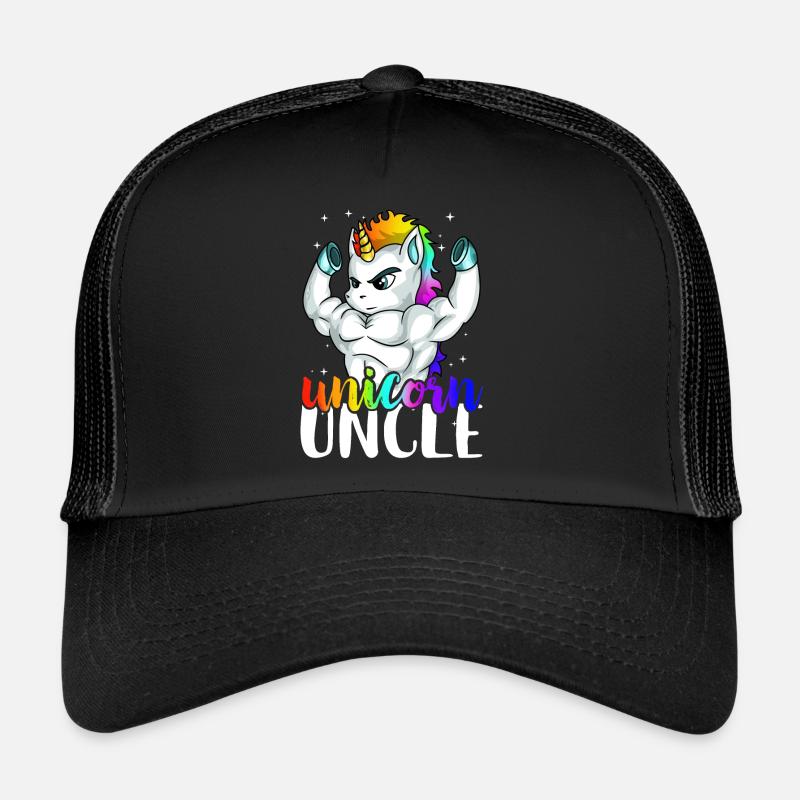 Unicorn Uncle Unclecorn conçoit pour les hommes virils Casquette trucker 