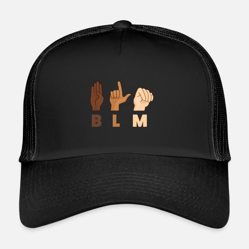Black Lives Matter ASL Equality BLM Gift Casquette trucker 
