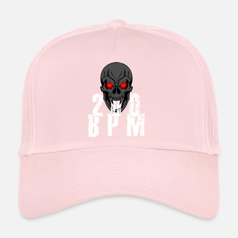 Gabber Hakken Uptempo 200 BPM crâne Casquette trucker 