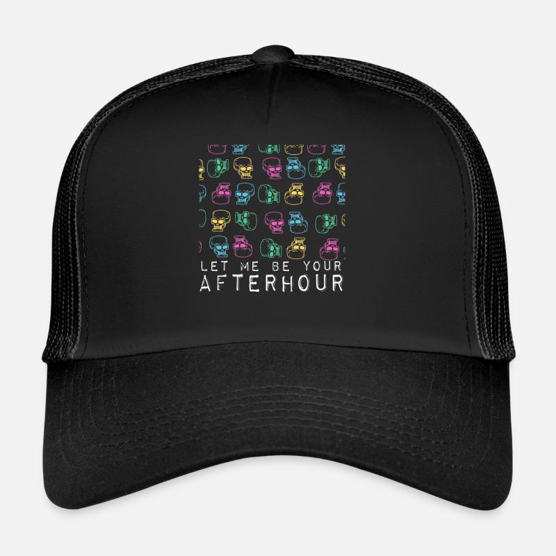 Laissez-moi être votre cadeau de conception de crâne après l'heure Casquette trucker 