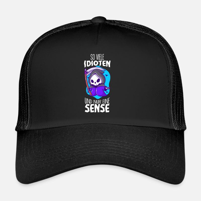 Lustige Sprüche - Trucker Cap - Schwarz/Schwarz