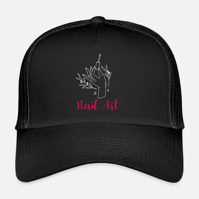 Nail Art Nail Designer cadeau pour les salons de manucure Casquette trucker 