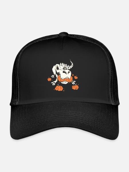 Trexs Skeleton Pumpkins Meilleur cadeau - Casquette trucker  - noir/noir - Devant