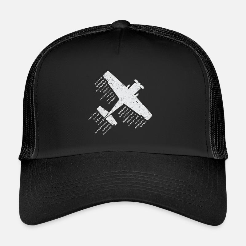 Flugzeug-Pilot Phonetisches Alphabet Geschenk Trucker Cap
