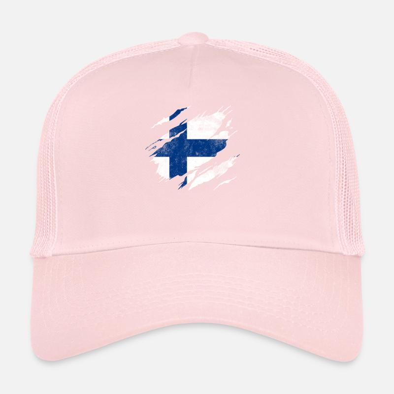 Drapeau de la Finlande Casquette trucker 