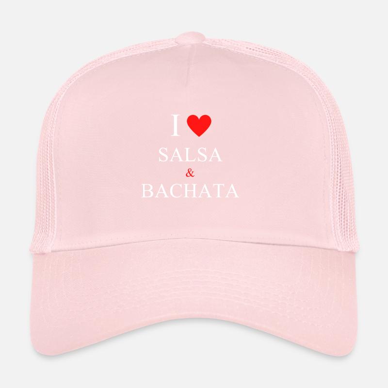 I Love Salsa and Bachata Casquette trucker 