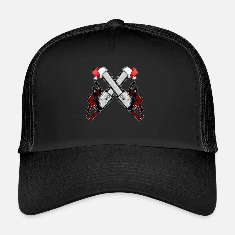 Tronçonneuse de Noël laid Tronçonneuse de Noël Casquette trucker 