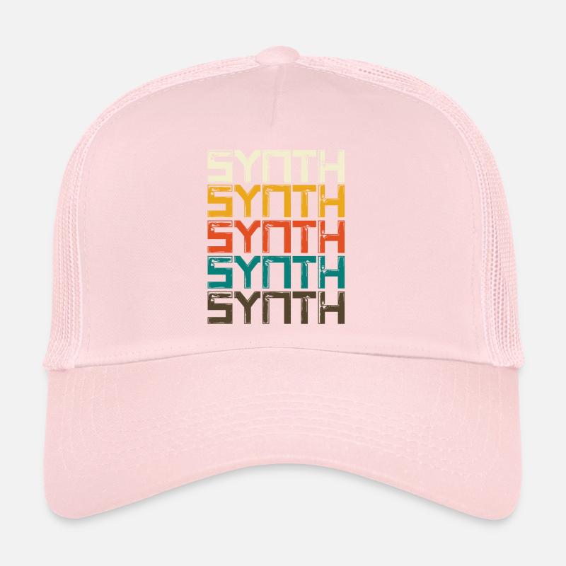 Synth Synthesizer Keyboard Gift Trucker Cap