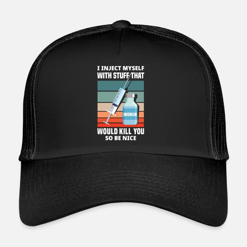 Cadeau de diabète de type 1 pour le diabète de type 1 Casquette trucker 
